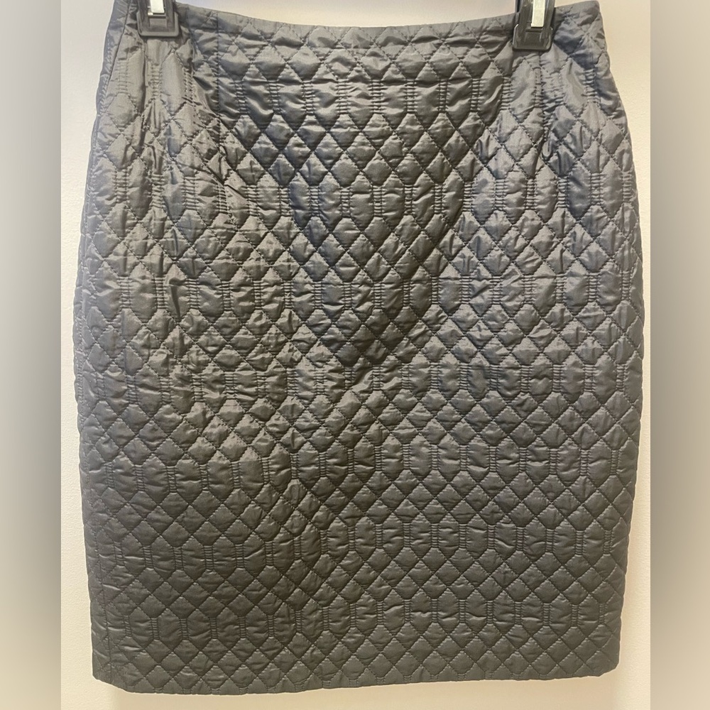 Streness Quilted Mid-length Pencil Skirt